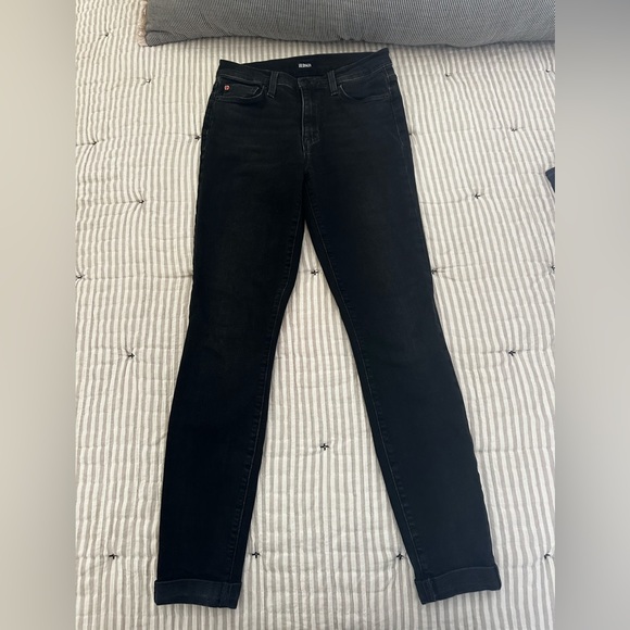 Hudson Jeans Denim - Hudson Blair High Rise Skinny Crop Black Women's Jeans